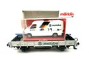 Mrklin 94064 H0 Flachwagen mit Herpa MB Transporter