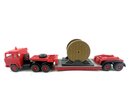 Wiking Magirus Tiefladewagen mit Kabeltrommel 1:87