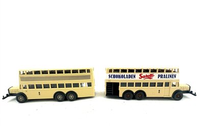 Wiking H0 MAN Doppeldeckerbus D 38 2 Stck