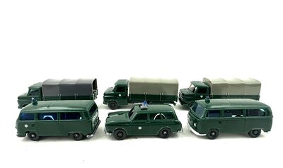 Wiking Einsatzfahrzeuge Polizei 6 Stck