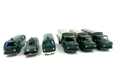 Wiking Einsatzfahrzeuge Polizei 6 Stck