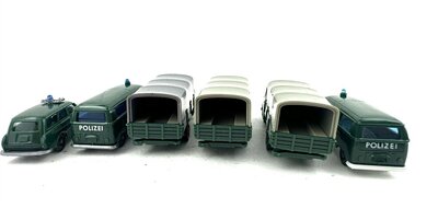 Wiking Einsatzfahrzeuge Polizei 6 Stck