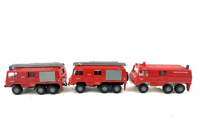 Roco Steyr Pinzgauer Feuerwehr Einsatzfahrzeuge 3 Stck