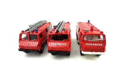 Roco Steyr Pinzgauer Feuerwehr Einsatzfahrzeuge 3 Stck