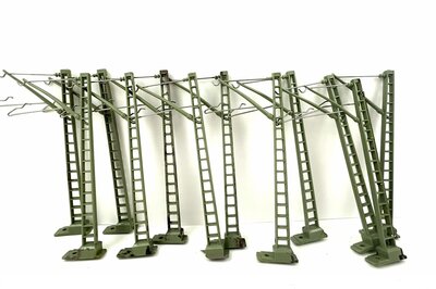 Mrklin 7509 H0 K-Gleis Oberleitungsmast 12 Stck