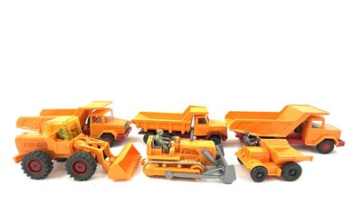 Wiking Magirus Muldenkipper Baufahrzeuge 6 Stck