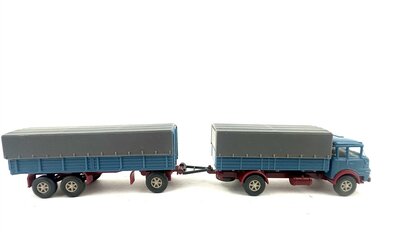 Wiking 486 H0 Krupp Pritschen-Hngerzug