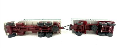 Wiking H0 Magirus Pritschen-Hngerzug