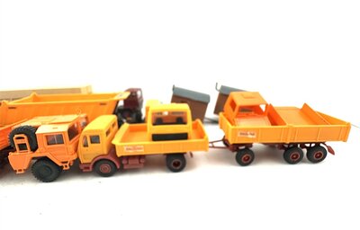 Kibri H0 Baufahrzeuge Bagger Kipper Betonmischer