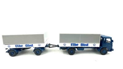 Wiking MAN H0 Pritschen-Hngerzug Elbe-Obst