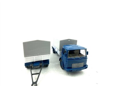 Wiking MAN H0 Pritschen-Hngerzug Elbe-Obst