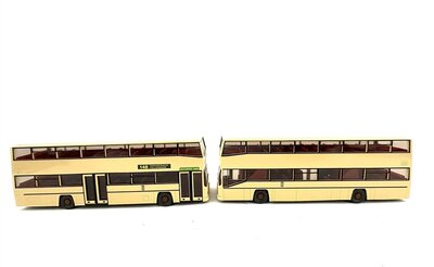 Wiking H0 MAN Doppeldeckerbus D 89 2 Stück
