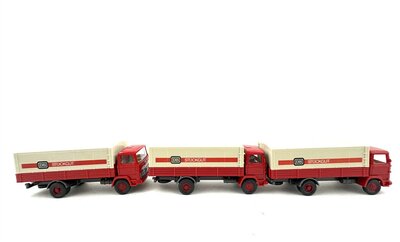 Wiking H0 MB Pritschen-LKW DB Stckgut 3 Stck