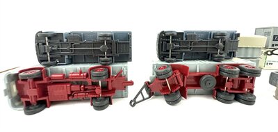 Wiking H0 LKW Konvolut mit Containern und Planen