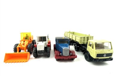 Wiking H0 LKW Konvolut mit Traktor 1:87