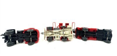 Wiking H0 Feuerwehr Abschleppwagen Leiterwagen mit Tankstelle