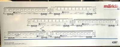 Mrklin 4367 H0 EuroCity-Schnellzugwagen-Set der SBB