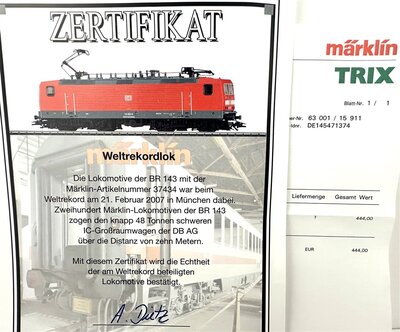 Mrklin 37434 H0 Elektrolok BR 143 der DB-AG mfx digital