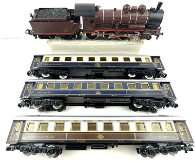 Mrklin Primex 2701 H0 Zugset Orient-Express mit Dampflok der SNCF