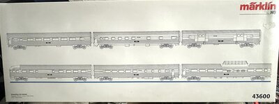 M�rklin 43600 H0 Wagenset Amtrak Streamliner 6-teilig