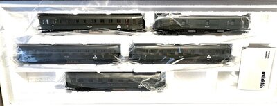 M�rklin 42265 H0 Schnellzugwagen-Set Hechtwagen Ep.II der DRB