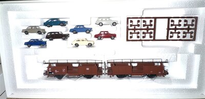M�rklin 46129 H0 Doppel-Autotransportwagen Laaes 541 der DB