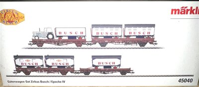 M�rklin 45040 H0 G�terwagen-Set Zirkus Busch Ep.IV der DR