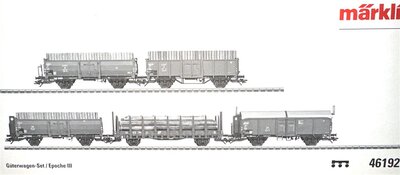 M�rklin 46192 H0 G�terwagen-Set Holzverladung Ep.III der DB