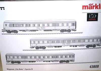 M�rklin 43808 H0 Wagenset City-Bahn Ep.IV der DB