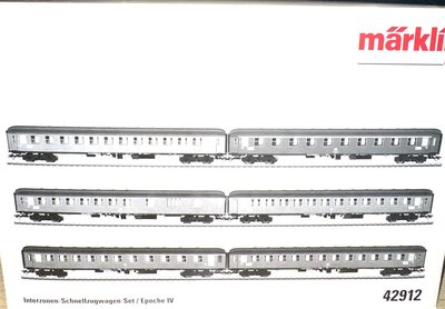 M�rklin 42912 H0 Schnellzugwagen-Set Ep.IV der DB