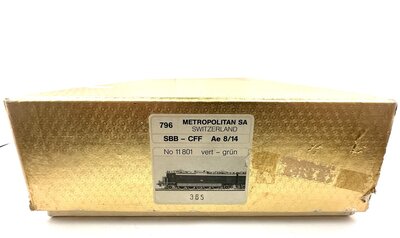 Metropolitan 796 H0 Doppellok Ae 8/14 der SBB
