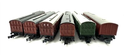 Minitrix G�terwagen Konvolut der DB 6 St�ck in Spur N