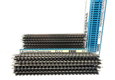 M�rklin 2200 H0 gerade K-Gleise 180 mm Vollprofil 20 St�ck