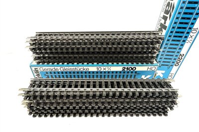M�rklin 2200 H0 gerade K-Gleise 180 mm Vollprofil 20 St�ck
