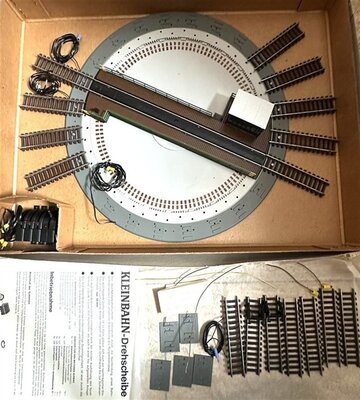 Kleinbahn H0 elektr. Drehscheibe mit Schalter