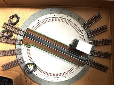 Kleinbahn H0 elektr. Drehscheibe mit Schalter