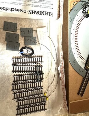 Kleinbahn H0 elektr. Drehscheibe mit Schalter