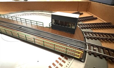 Kleinbahn H0 elektr. Drehscheibe mit Schalter