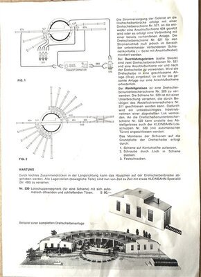 Kleinbahn H0 elektr. Drehscheibe mit Schalter