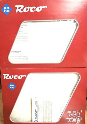 Roco 04183 A + 04070 A H0 TEE Dieseltriebzug VT 11.5 BR 601 der DB