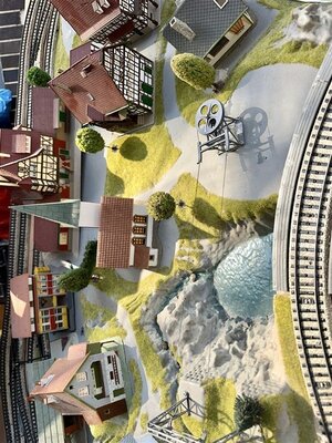 Noch H0 Fertiggel�nde mit M-Gleisen und Seilbahn