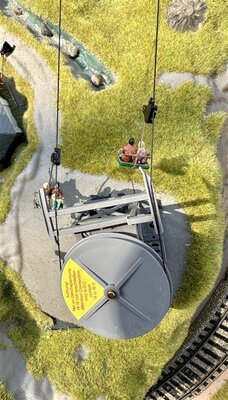 Noch H0 Fertiggel�nde mit M-Gleisen und Seilbahn