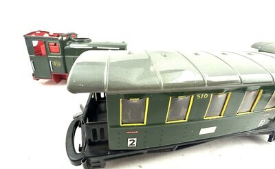 Biller Bahn Lok mit 2 Personenwagen Spur 0e