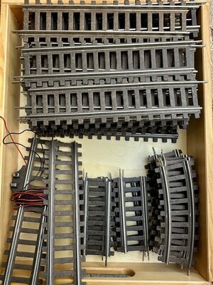 Fleischmann Spur 0 Gleise mit Pappschwellen 44 St�ck