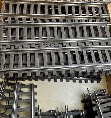 Fleischmann Spur 0 Gleise mit Pappschwellen 44 St�ck