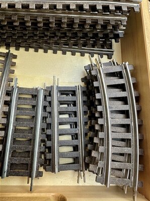 Fleischmann Spur 0 Gleise mit Pappschwellen 44 St�ck