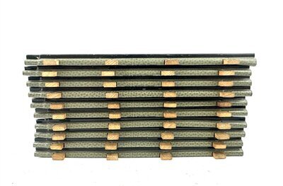 Biller Bahn 10 Gleise gerade mit Holzschwellen Spur 0e