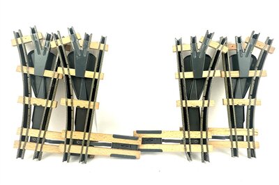 Biller Bahn 4 Weichen Handbetrieb Spur 0e