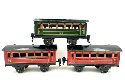 M�rklin 17210 3 Personenwagen aus Blech in Spur 0