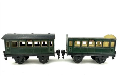 M�rklin 17190 2 Personenwagen aus Blech in Spur 0